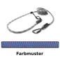 Preview: EASYLONG Hundeleine TWIST - L - 2m - blau mit roten Punkten